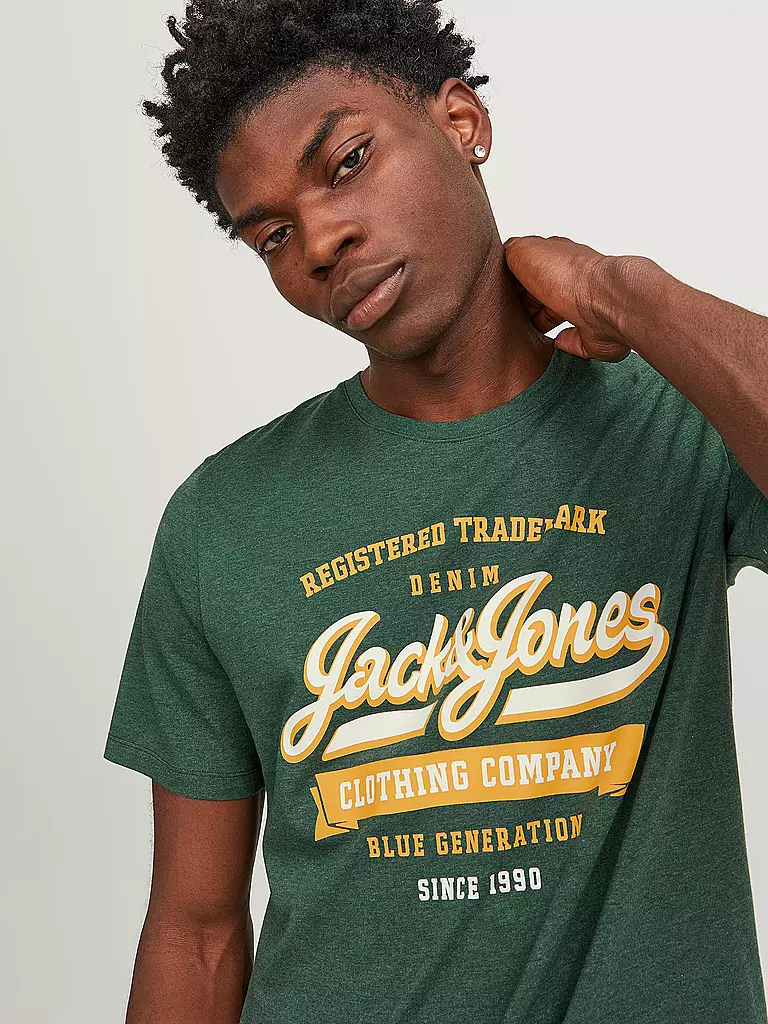 JACK & JONES | T-Shirt JJELOGO | hellgrün