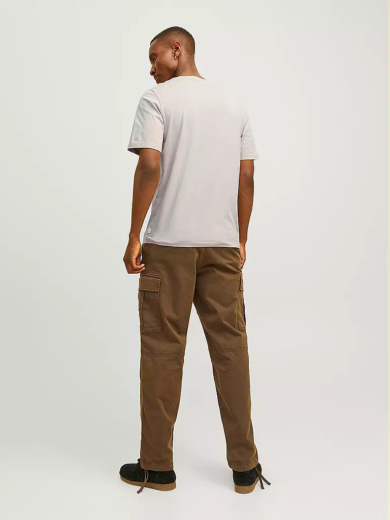 JACK & JONES | T-Shirt JJEORGANIC | hellbraun