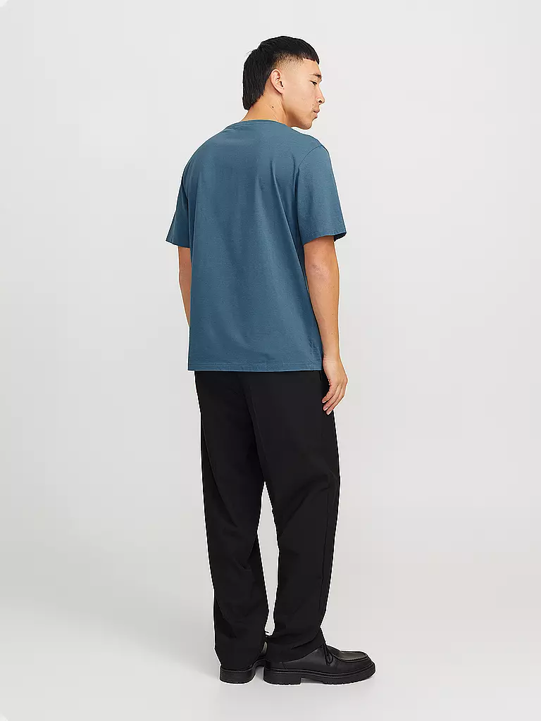 JACK & JONES | T-Shirt JJEORGANIC | dunkelblau