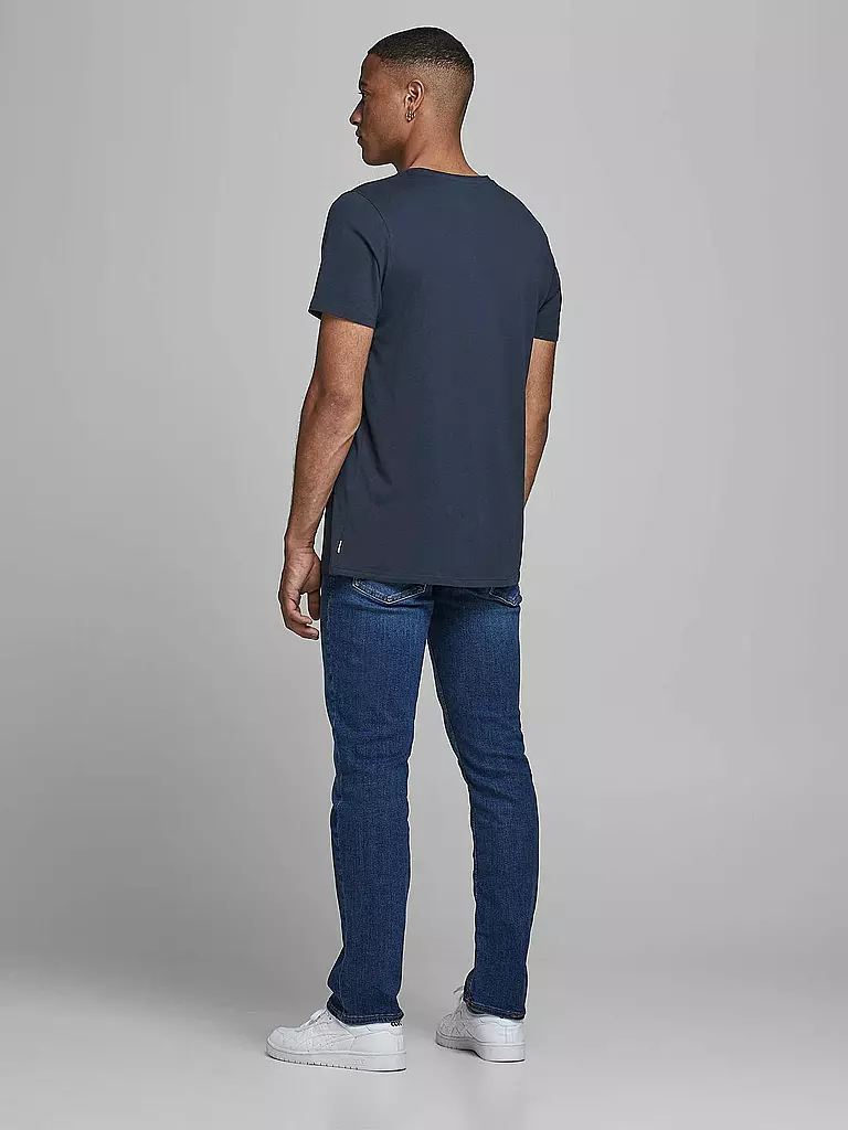 JACK & JONES | T-Shirt JJEORGANIC | dunkelblau