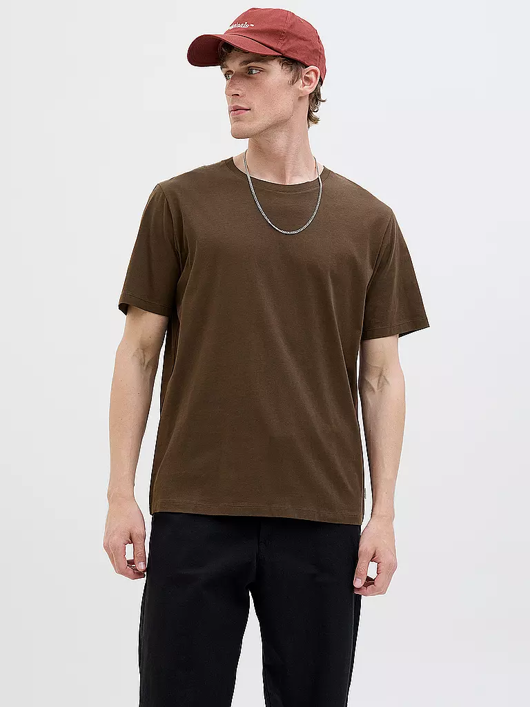 JACK & JONES | T-Shirt JJEORGANIC | dunkelblau