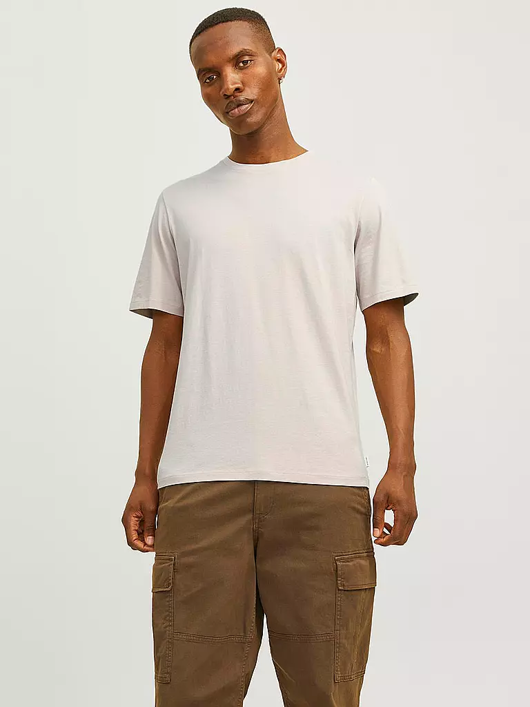 JACK & JONES | T-Shirt JJEORGANIC | hellbraun