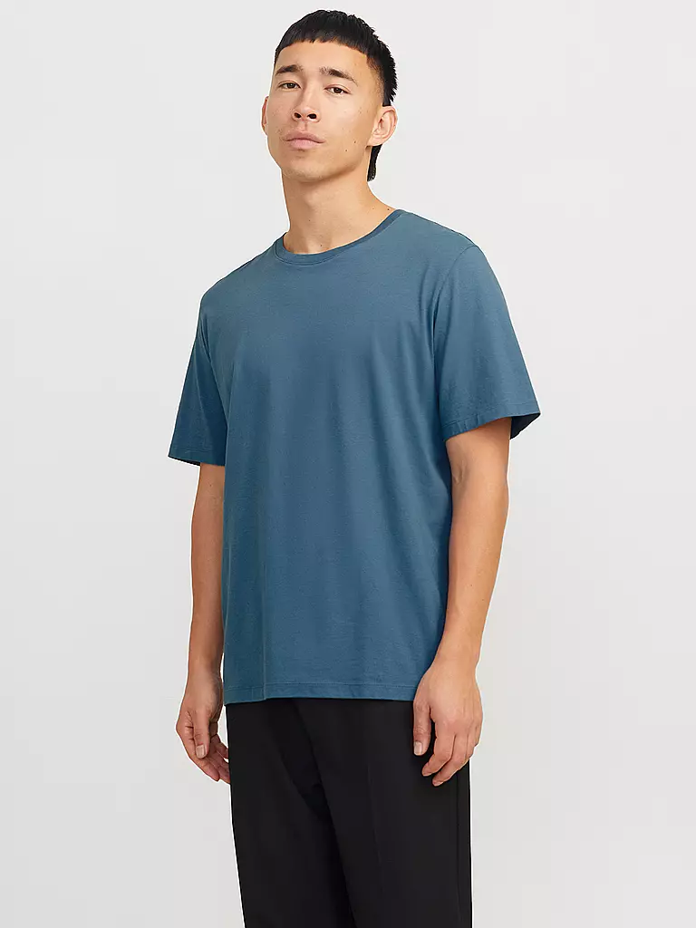 JACK & JONES | T-Shirt JJEORGANIC | dunkelblau
