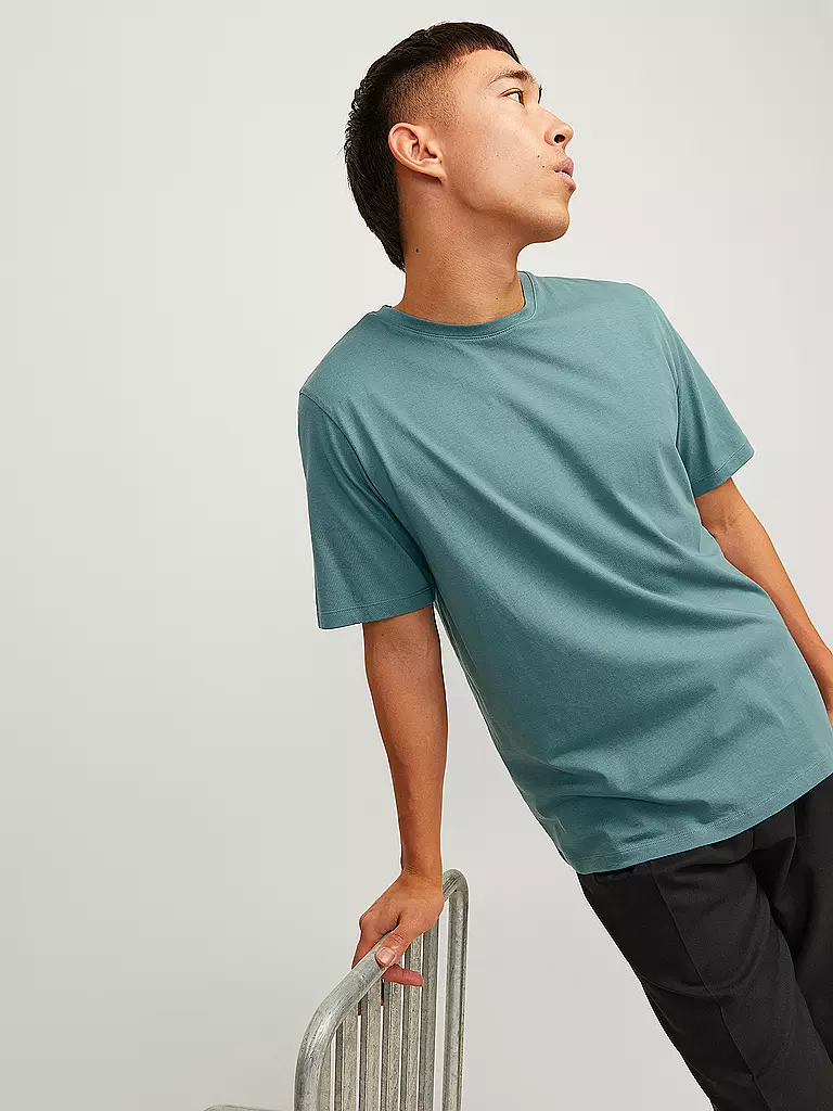 JACK & JONES | T-Shirt JJEORGANIC | dunkelblau