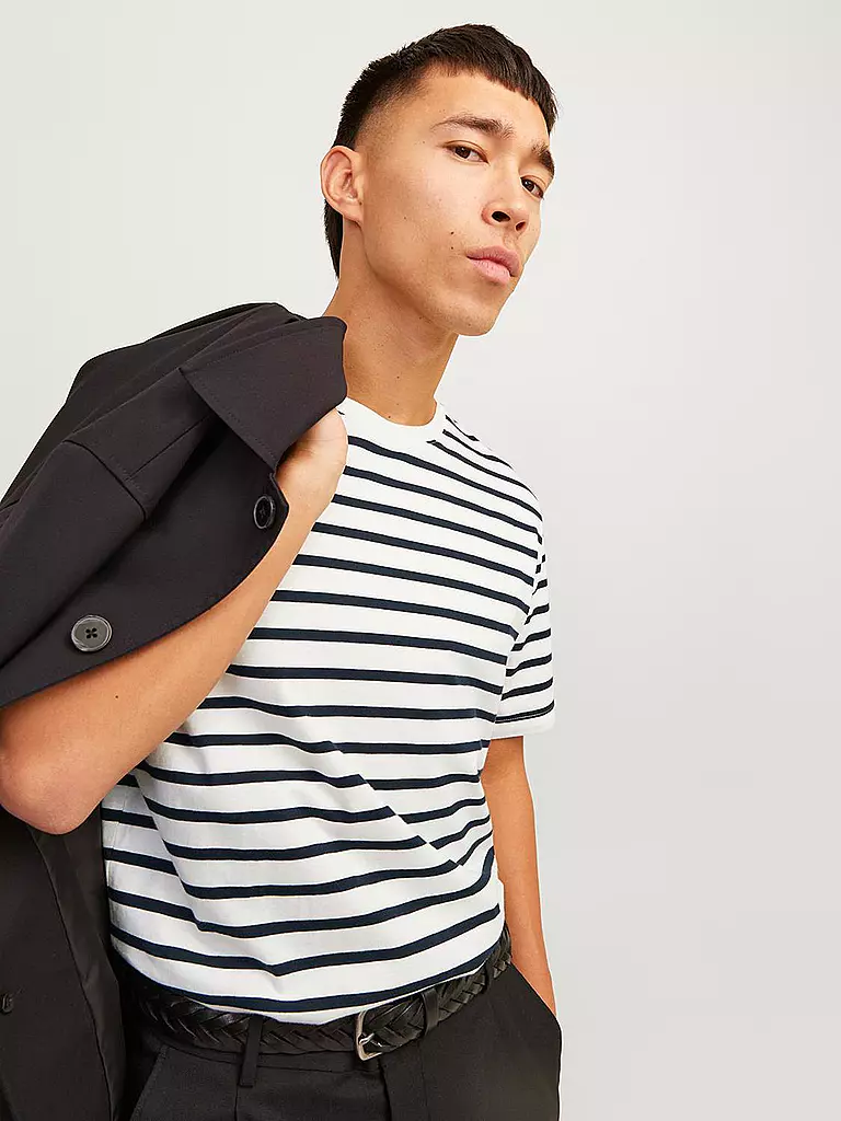JACK & JONES | T-Shirt JJEORGANIC | dunkelblau