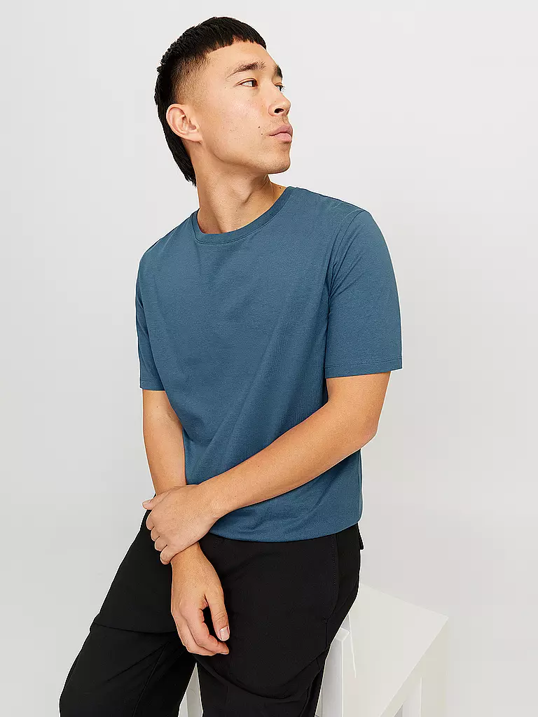 JACK & JONES | T-Shirt JJEORGANIC | dunkelblau