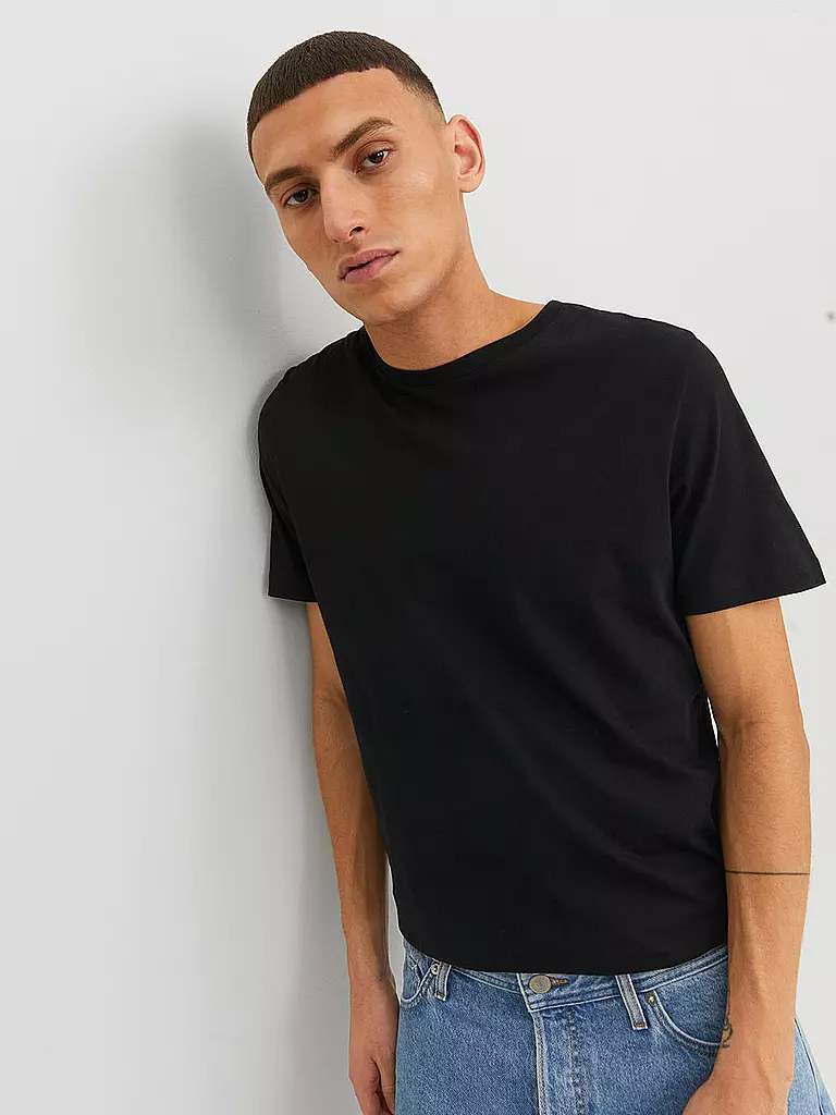 JACK & JONES | T-Shirt JJEORGANIC | dunkelblau
