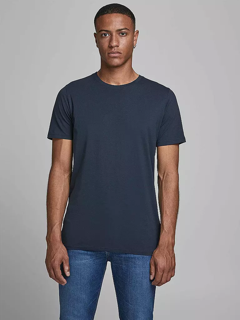 JACK & JONES | T-Shirt JJEORGANIC | dunkelblau