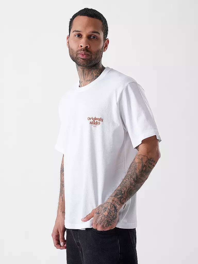 JACK & JONES | T-Shirt JORACAPULCO  | Weiss
