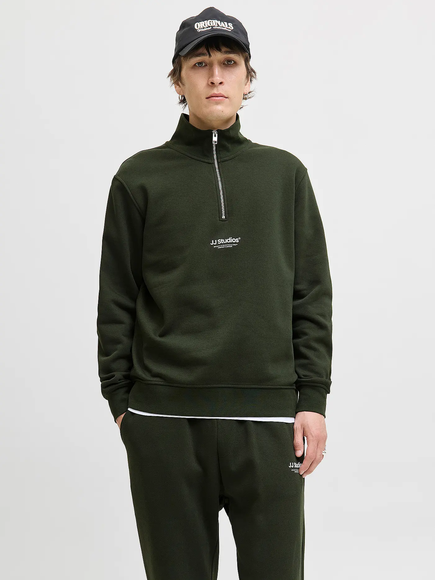 JACK & JONES | Troyer Pullover JJESOHO | olive