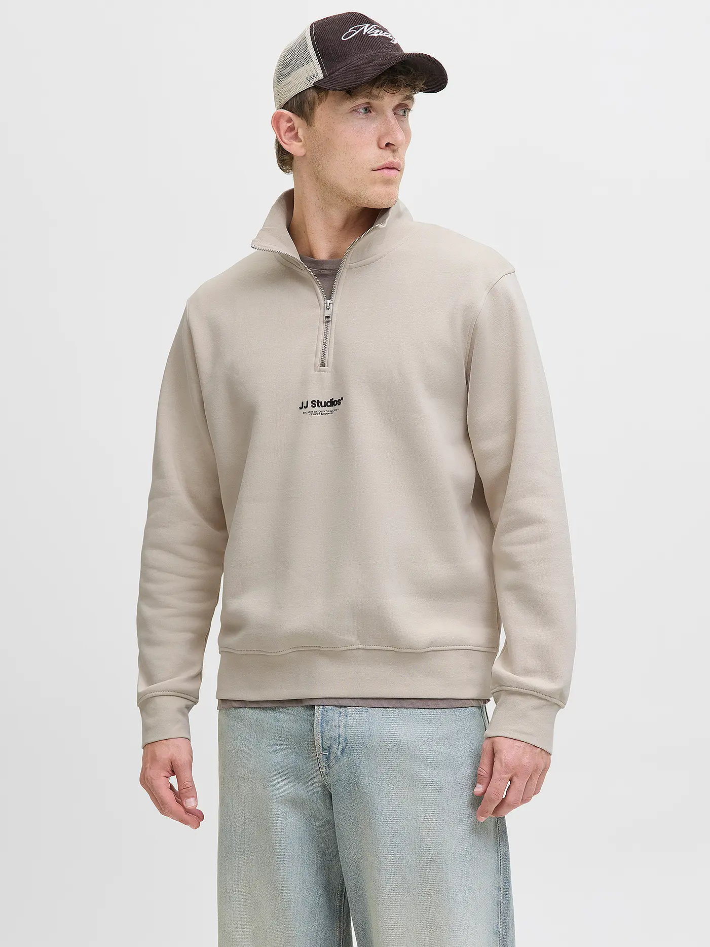 JACK & JONES | Troyer Pullover JJESOHO | creme