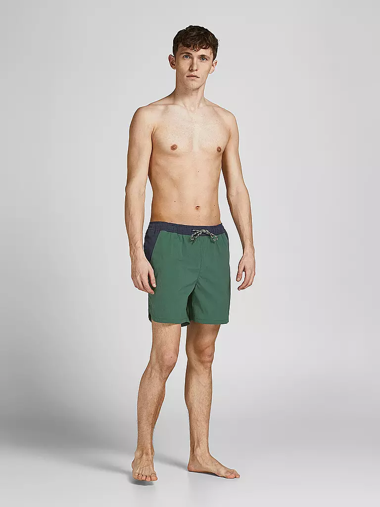 JACK & JONES | Badeshorts | grün