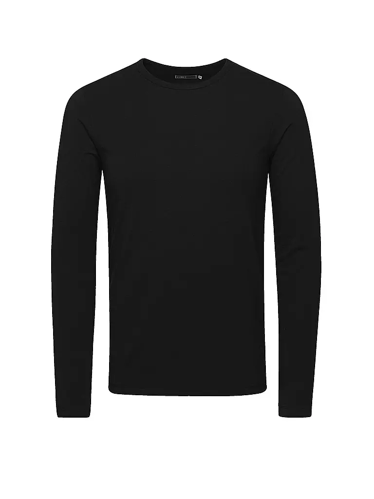 JACK & JONES | Basic Langarmshirt | schwarz