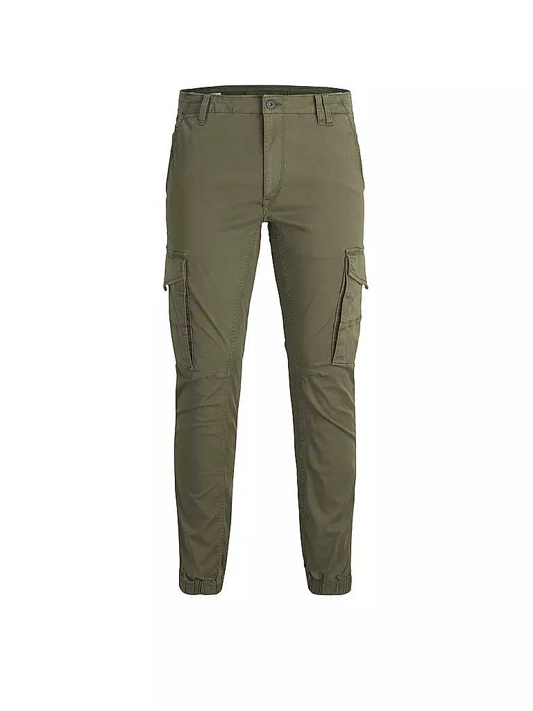 JACK & JONES | Cargohose "JJIPAUL JJFLAKE" | olive