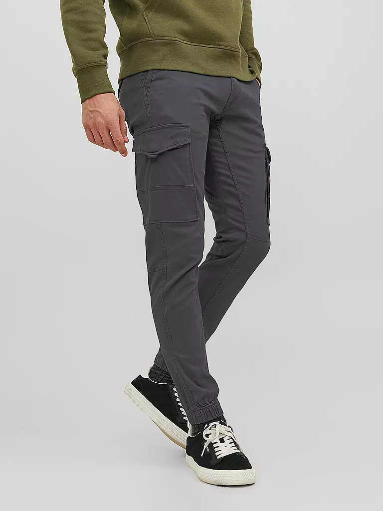 JACK & JONES | Cargohose "JJIPAUL JJFLAKE" | grau