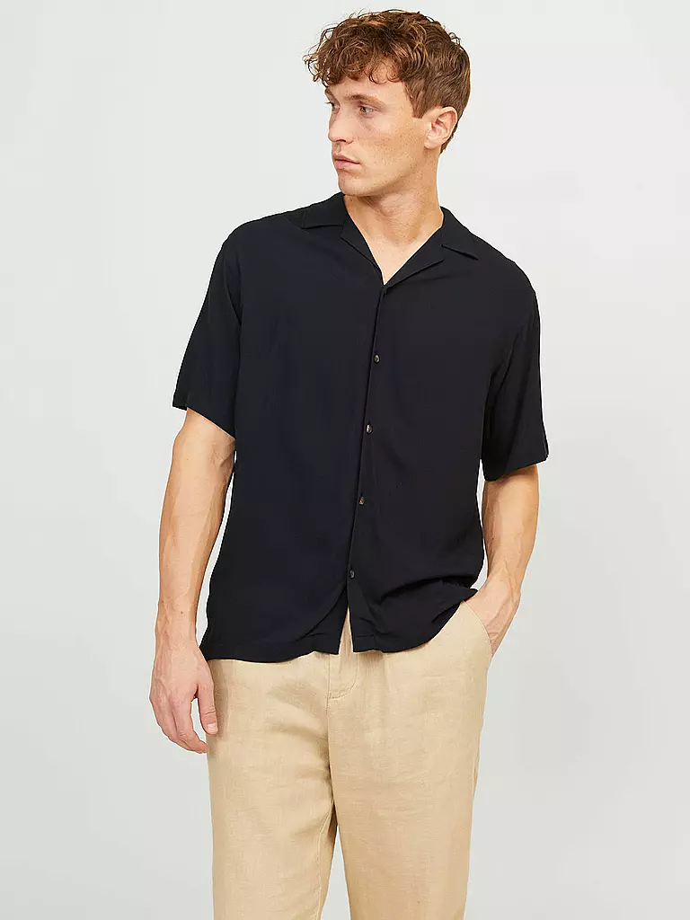 JACK & JONES | Hemd Regular Fit JJEJEFF | schwarz