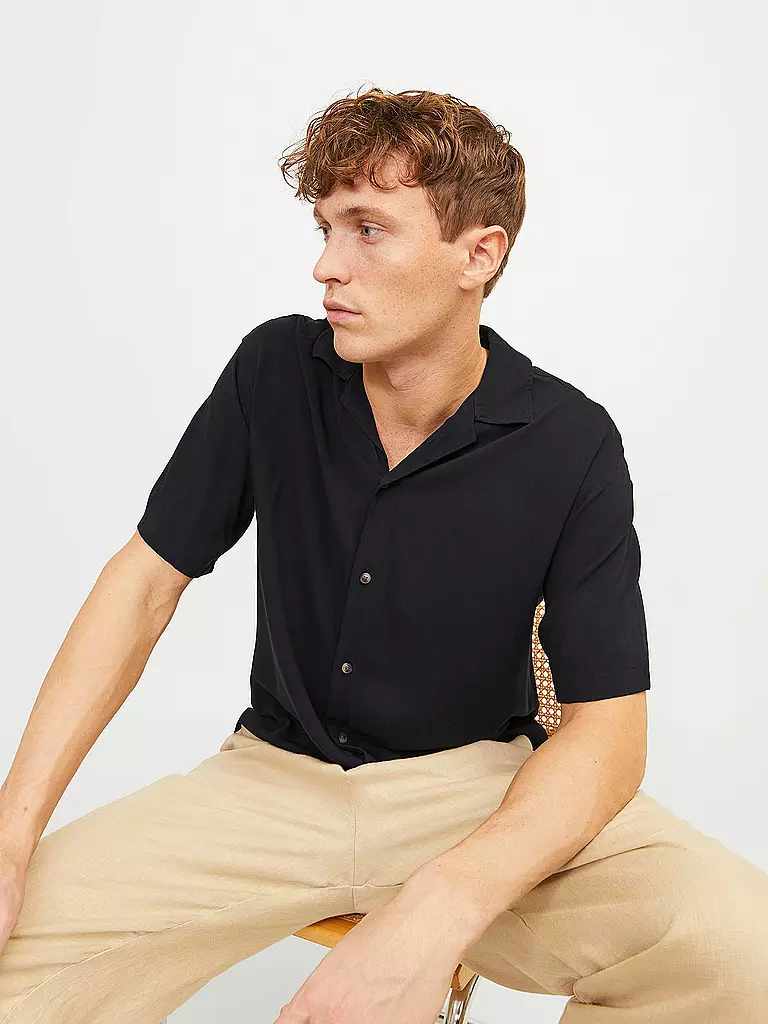 JACK & JONES | Hemd Regular Fit JJEJEFF | schwarz