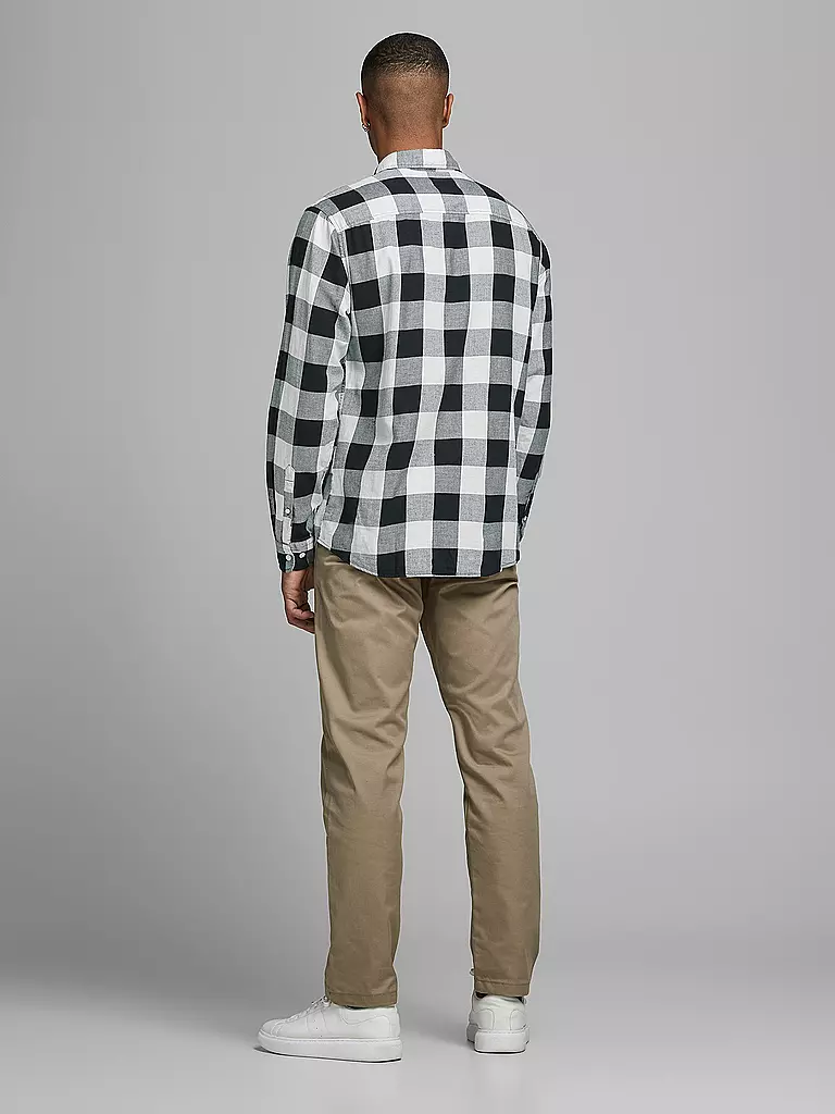 JACK & JONES | Hemd Slim Fit JJEGINGHAM  | weiss