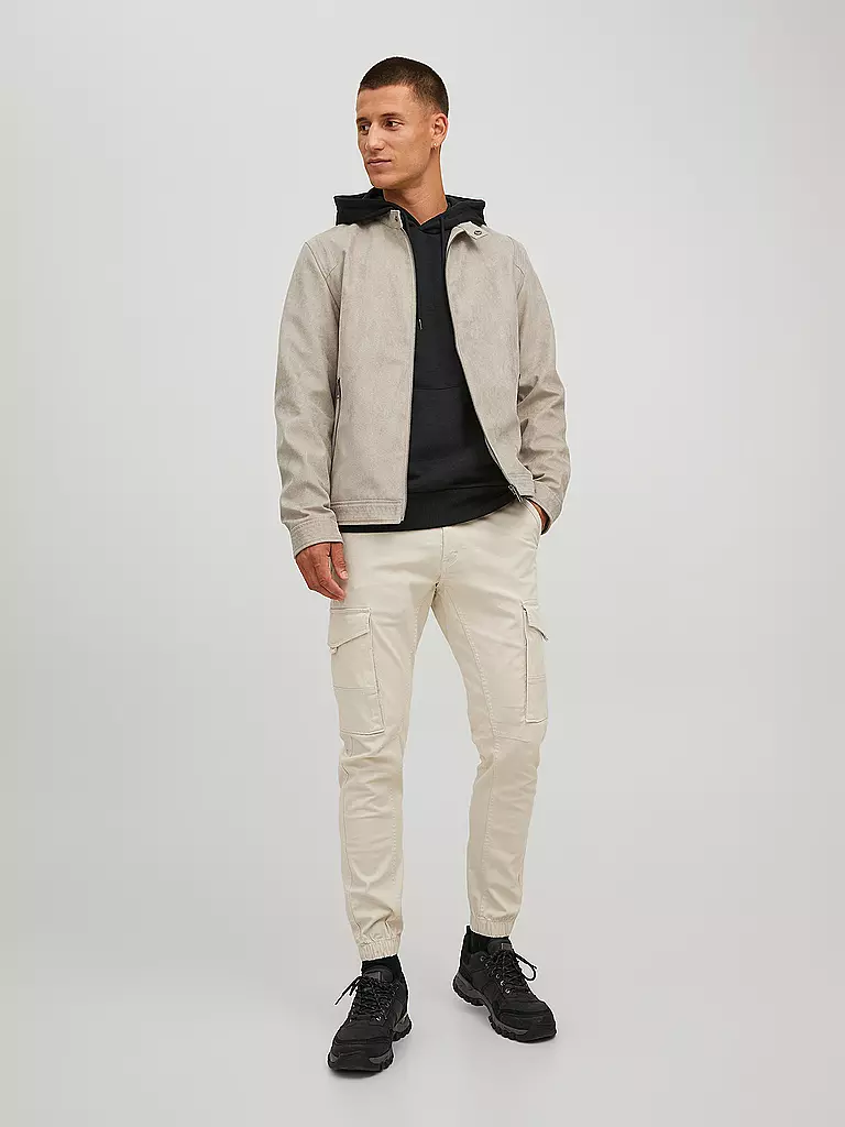 JACK & JONES | Jacke in Lederoptik JJEROCKY | beige