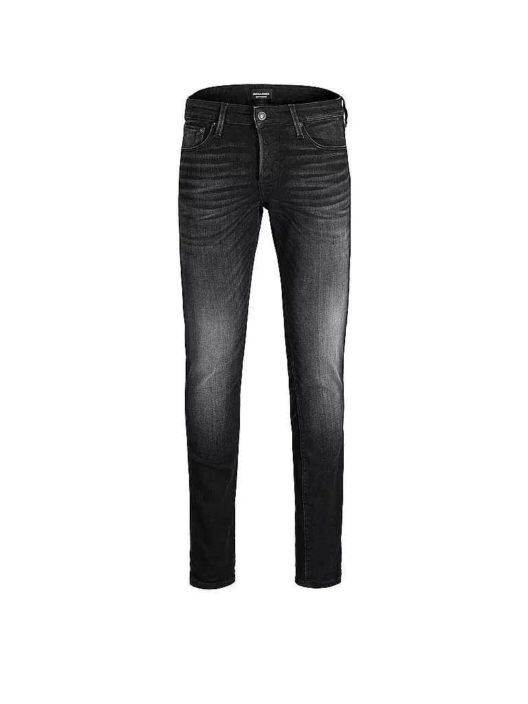 JACK & JONES | Jeans Slim Fit " JJIGLENN JJICON " | schwarz