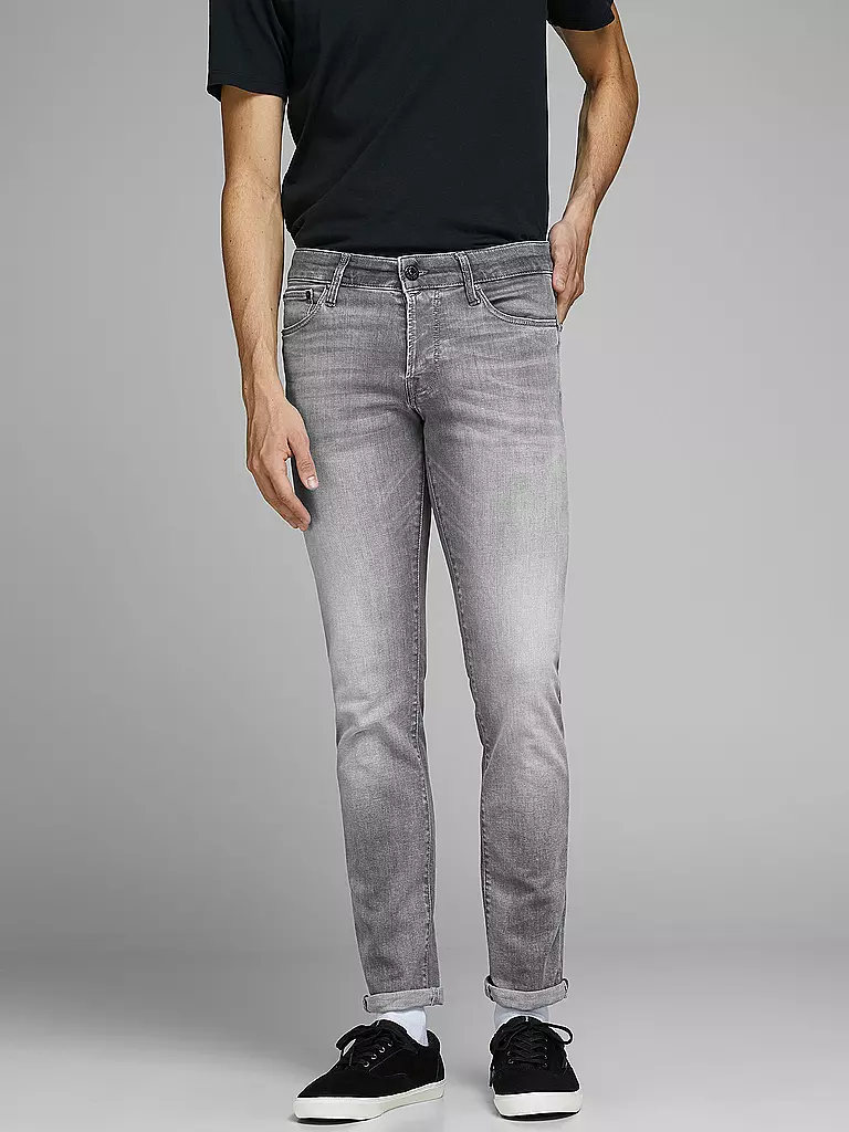 JACK & JONES | Jeans Slim Fit JJIGLENN JJICON  | grau