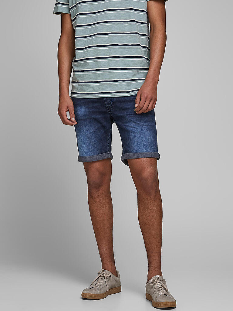 JACK & JONES | Jeansshort " JJIRICK "  | blau