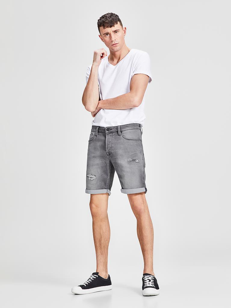 JACK & JONES | Jeansshort "Rick Icon" | grau