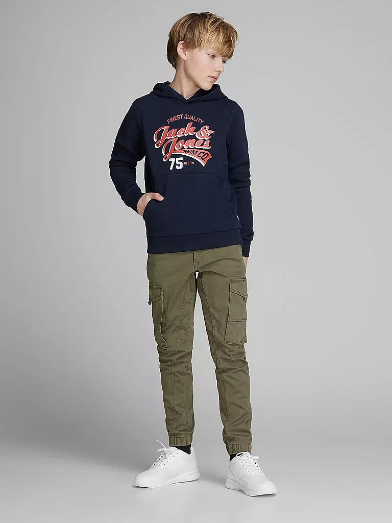 JACK & JONES | Jungen Cargohose JJIPAUL JJFLAKE | olive