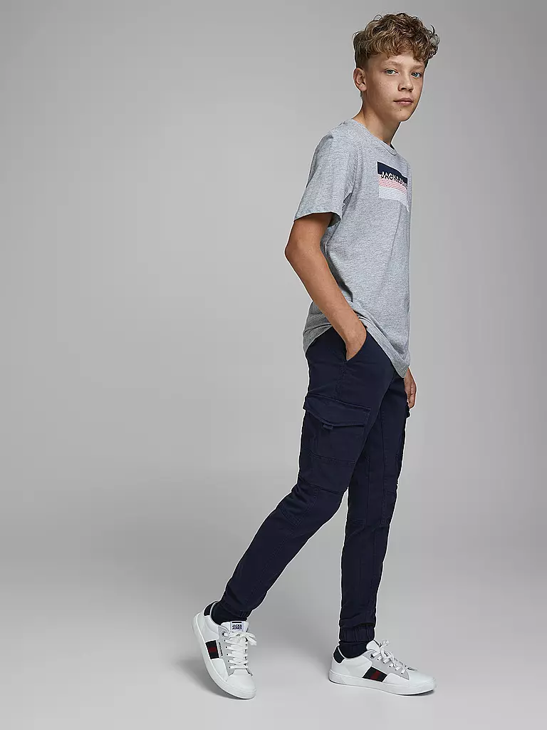 JACK & JONES | Jungen Cargohose Slim Fit JJIPAUL | blau