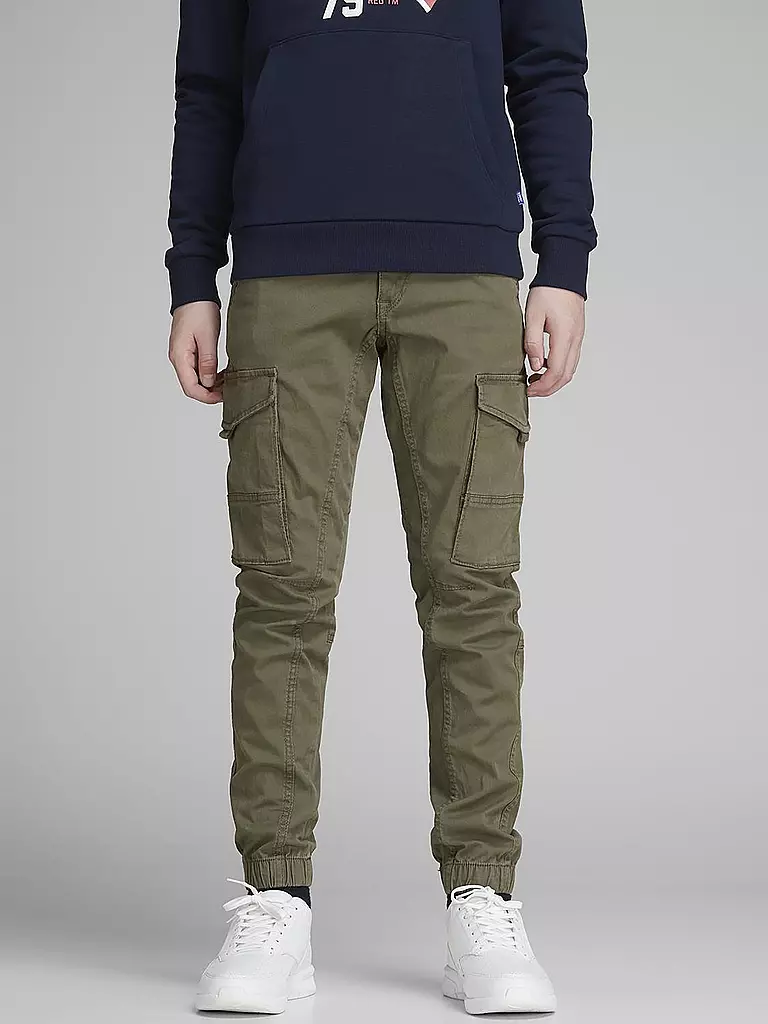 JACK & JONES | Jungen Cargohose Slim Fit JPSTPAUL | olive