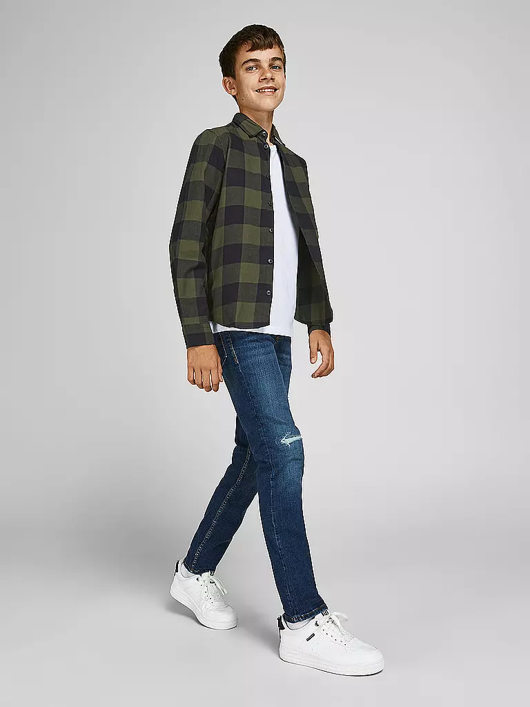 JACK & JONES | Jungen Hemd JJEGINGHAM | olive