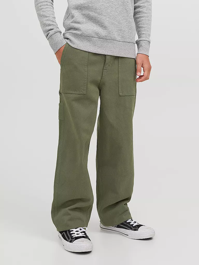 JACK & JONES | Jungen Hose JJICHRIS JJUTILITY MF 876 JNR | olive