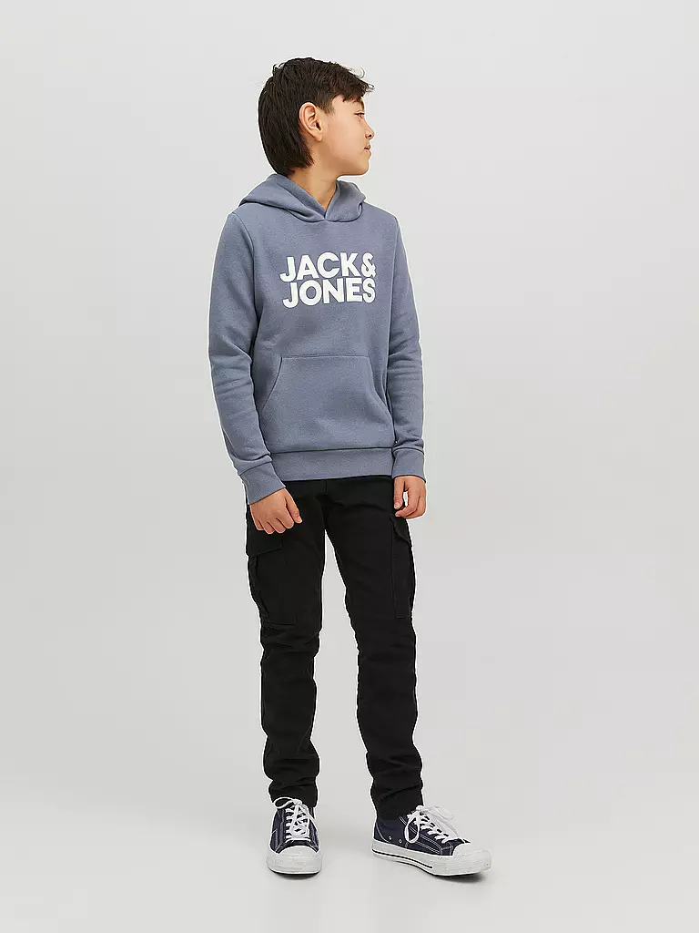 JACK & JONES | Jungen Kapuzensweater - Hoodie JJECORP | hellgrau