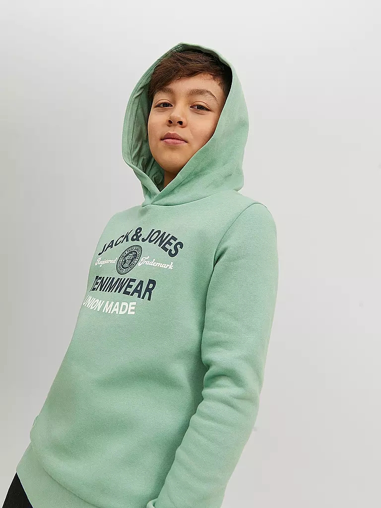 JACK & JONES | Jungen Kapuzensweater - Hoodie JJELOGO | mint