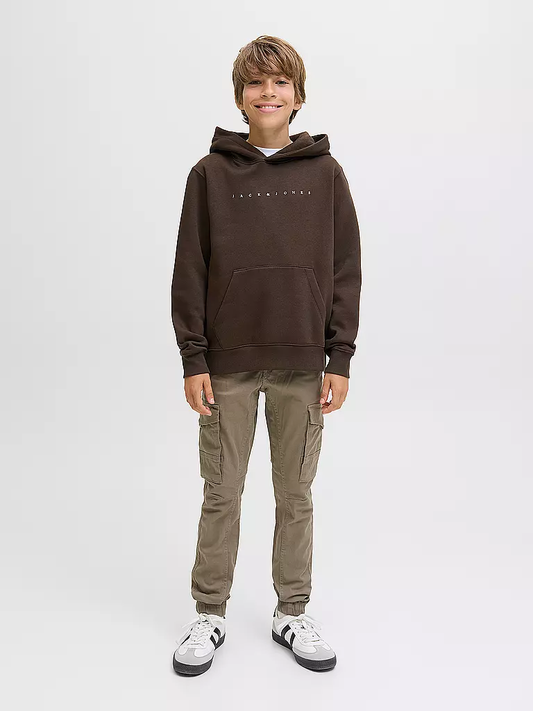 JACK & JONES | Jungen Kapuzensweater - Hoodie JJESTAR JJ  | braun