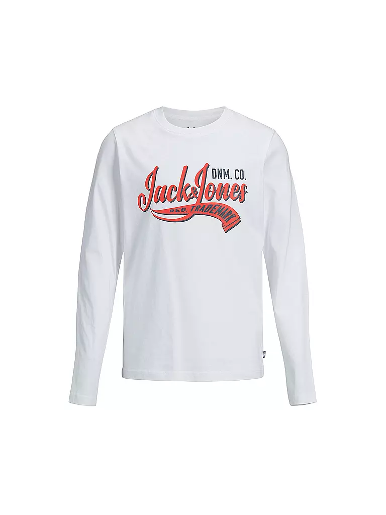 JACK & JONES | Jungen Langarmshirt JJELOGO | weiss