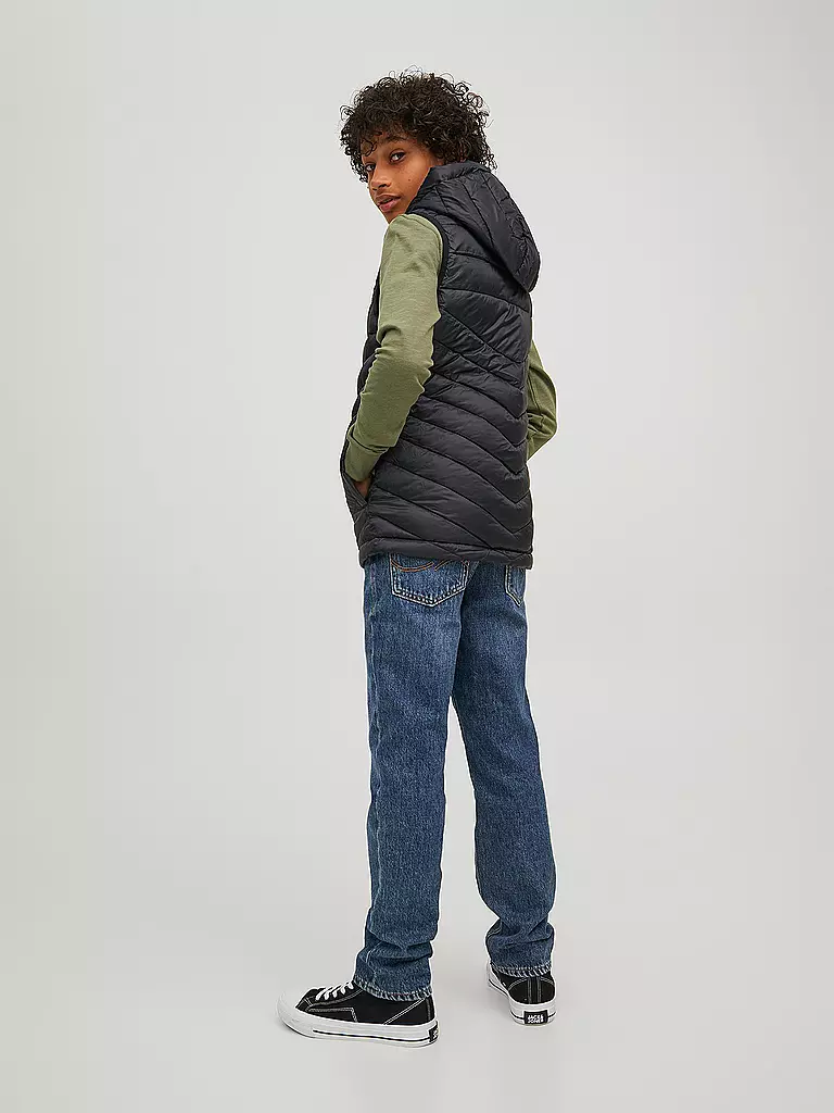 JACK & JONES | Jungen Steppgilet  JJEHERO | schwarz