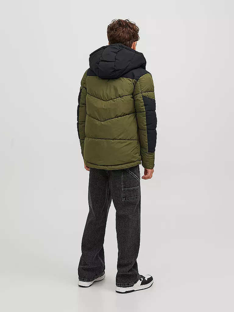 JACK & JONES | Jungen Steppjacke JCOOTIS | olive