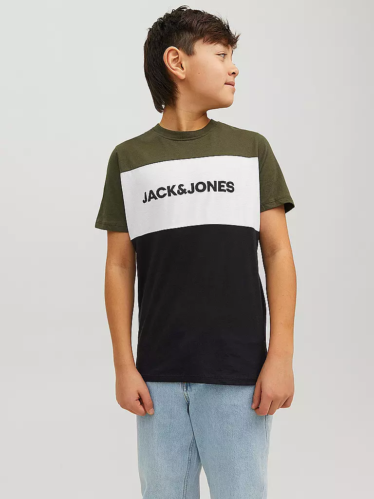 JACK & JONES | Jungen T-Shirt "JJELOGO" | olive