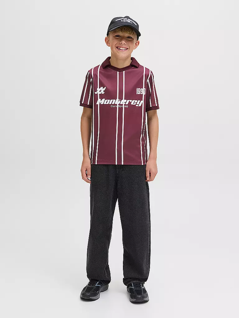 JACK & JONES | Jungen T-Shirt JCOSIGNAL  | dunkelrot