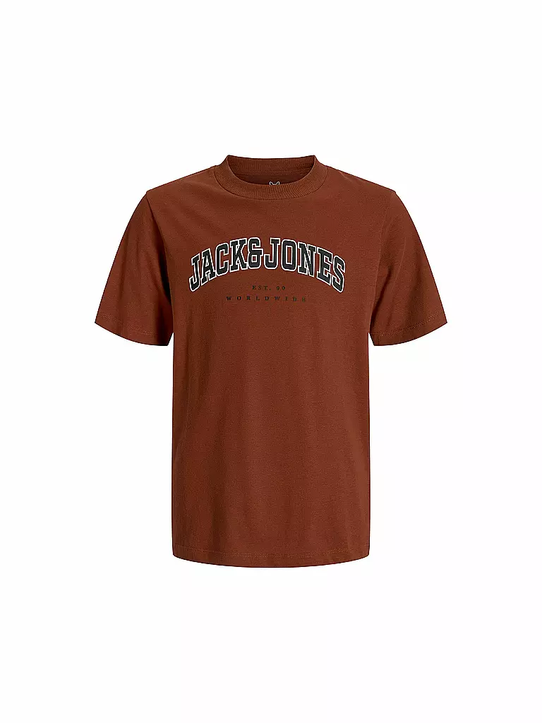 JACK & JONES | Jungen T-Shirt JJECALEB | dunkelrot