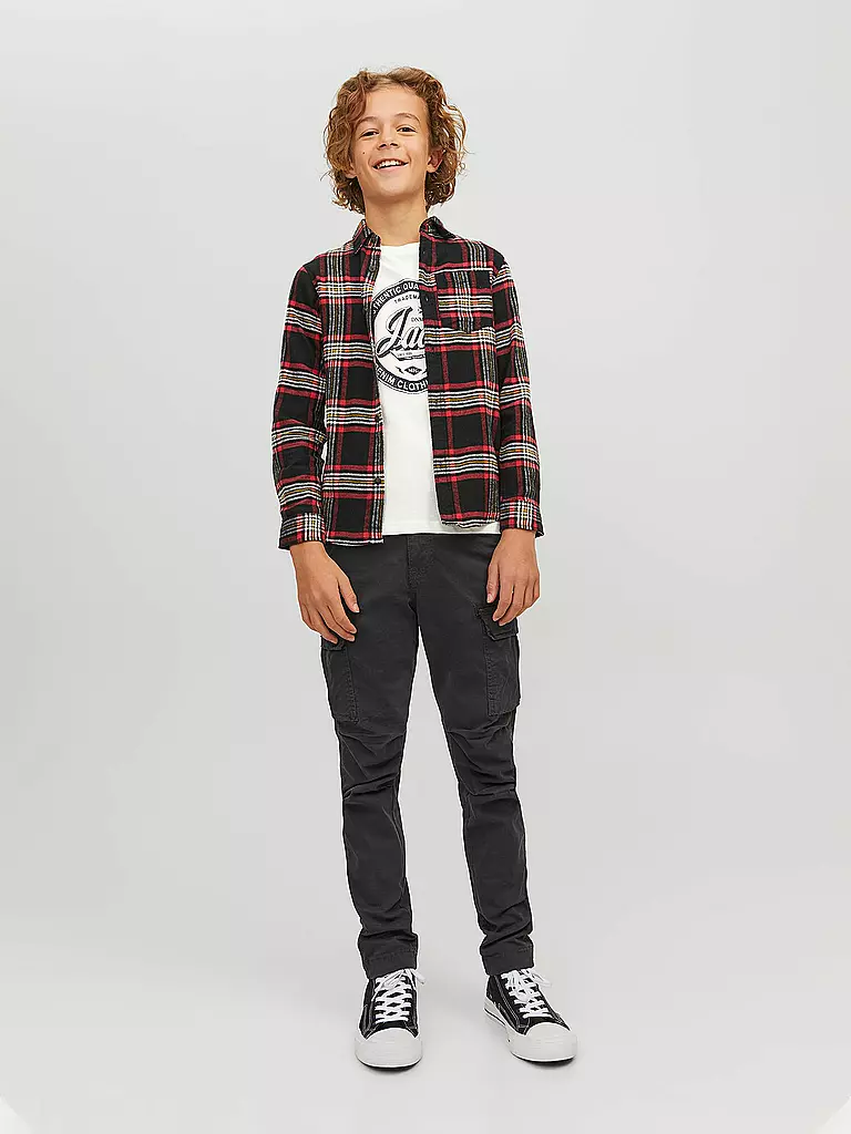 JACK & JONES | Jungen T-Shirt JJEJEANS  | weiss