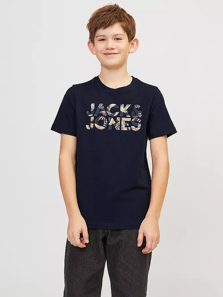 JACK & JONES | Jungen T-Shirt JJEJEFF | dunkelblau