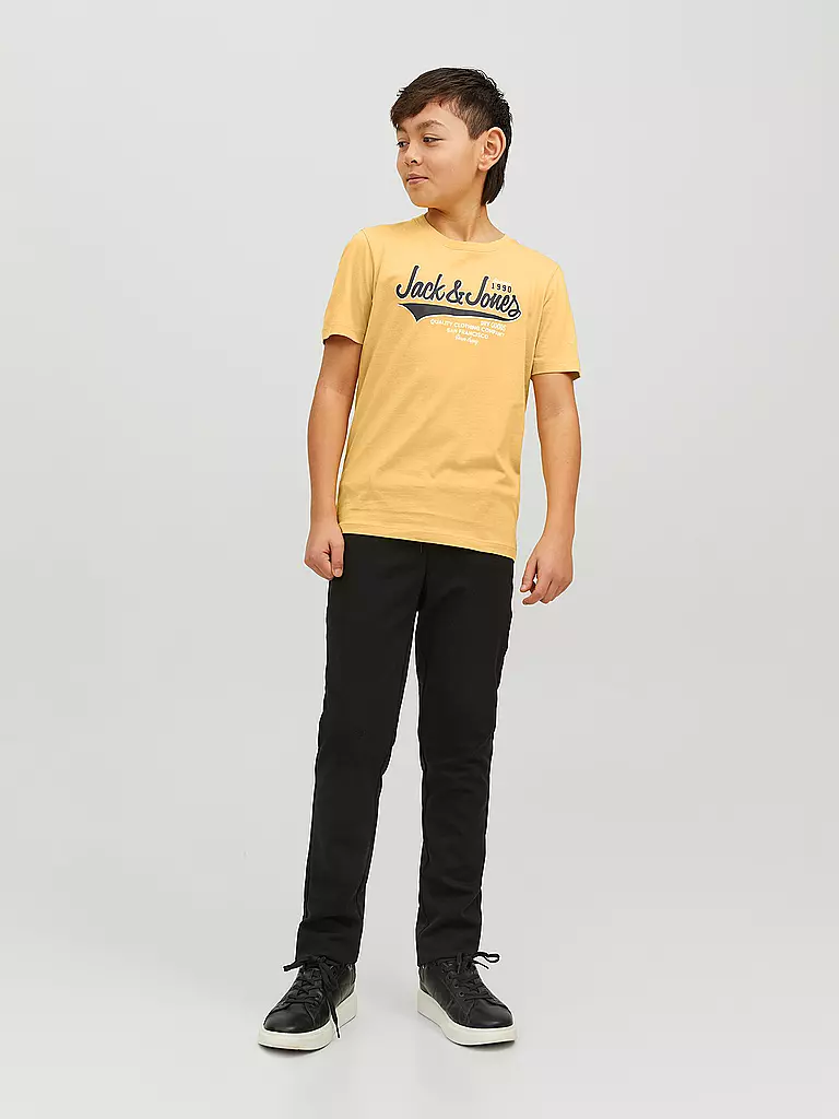 JACK & JONES | Jungen T-Shirt JJELOGO  | gelb