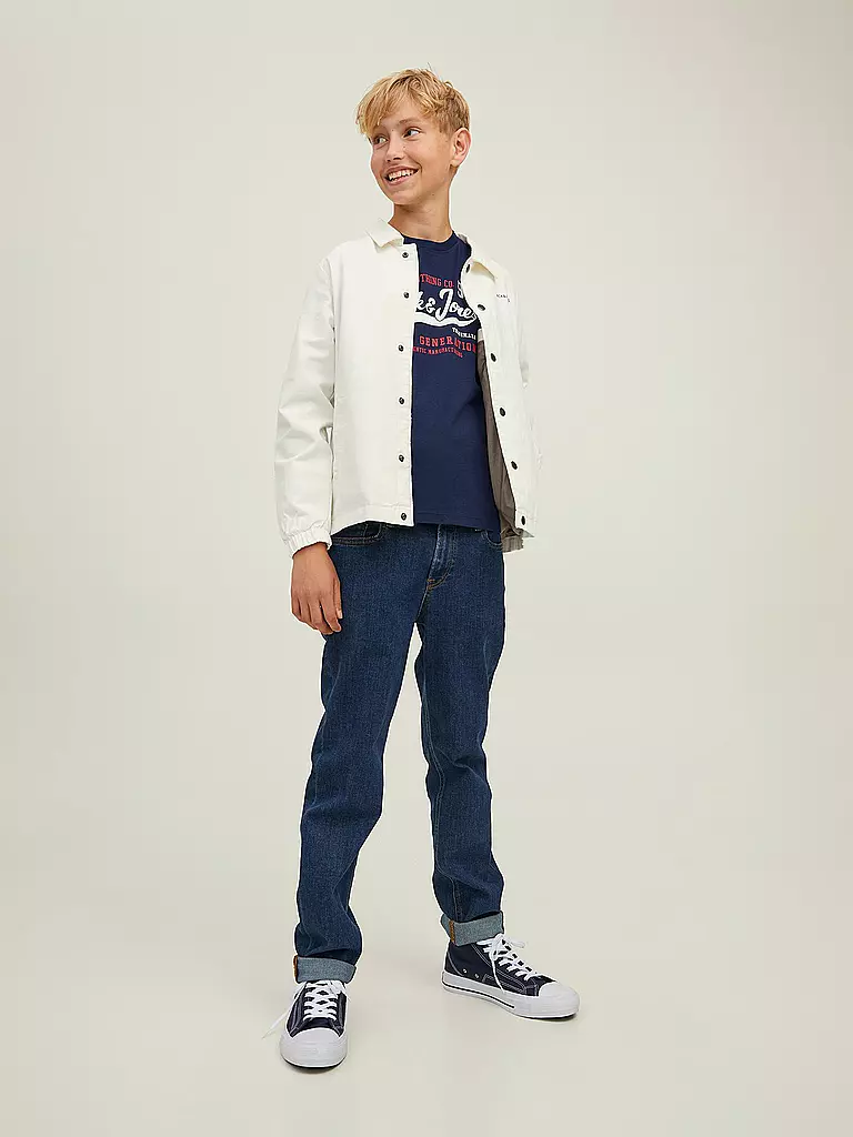 JACK & JONES | Jungen T-Shirt JJELOGO  | dunkelblau