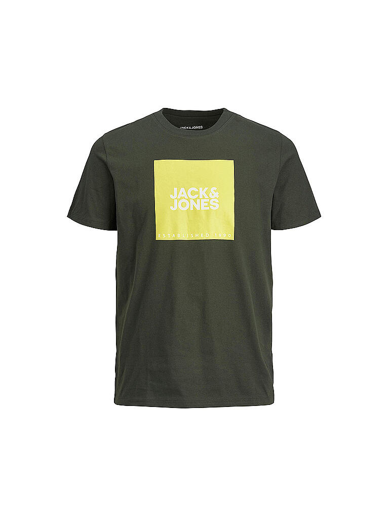 JACK & JONES | Jungen T-Shirt JJLOCK  | dunkelgruen