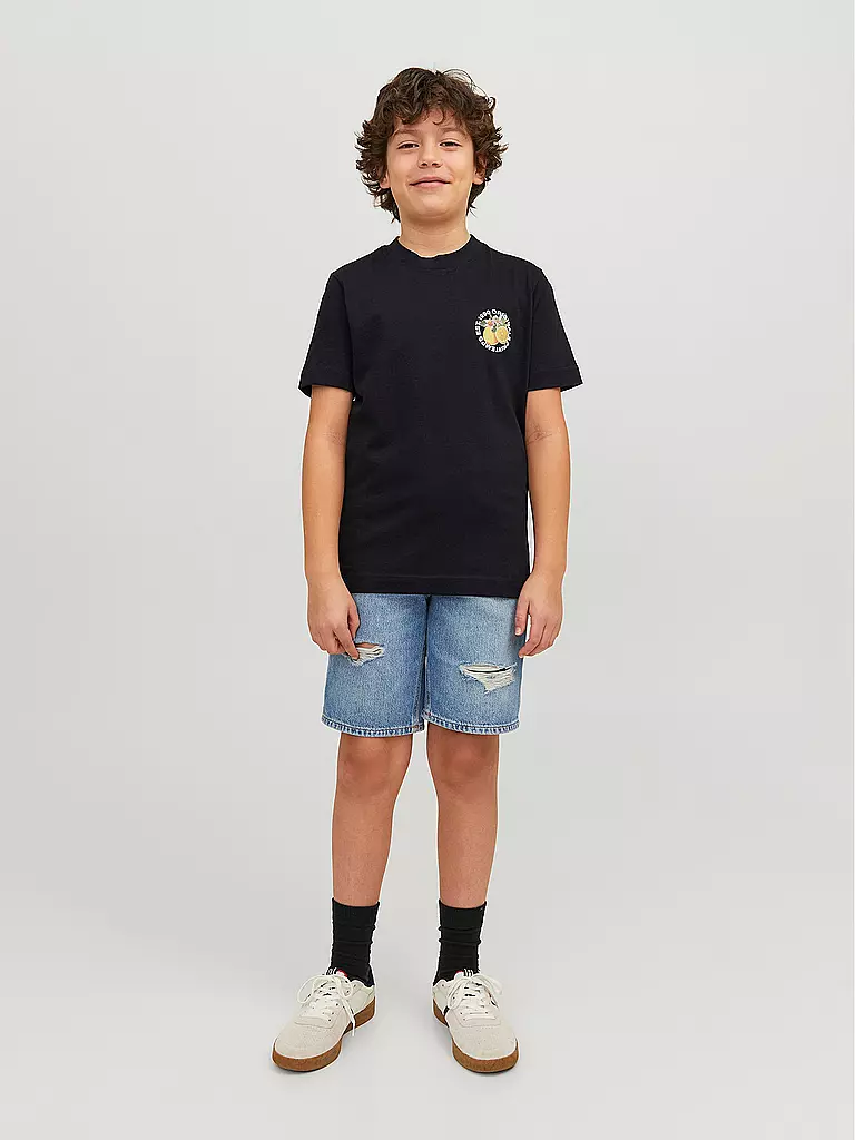 JACK & JONES | Jungen T-Shirt JORFLORES | schwarz