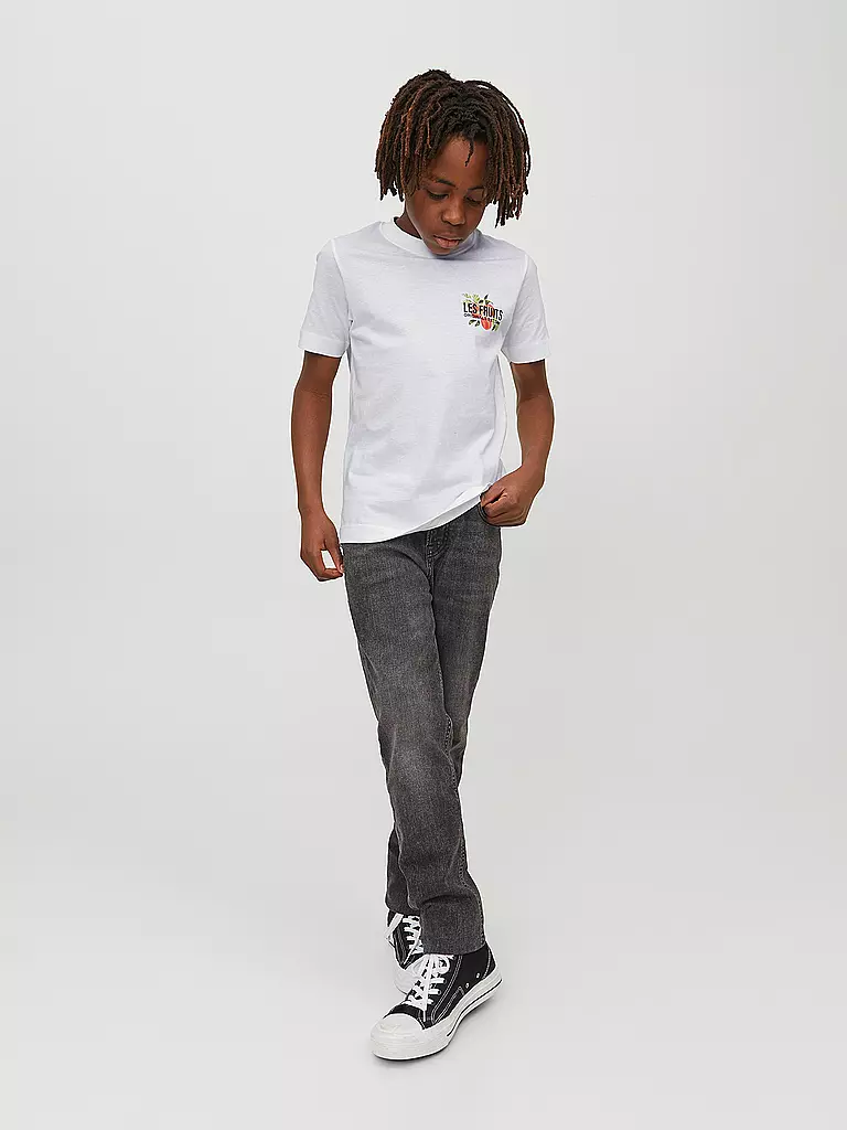 JACK & JONES | Jungen T-Shirt JORFLORES | weiss