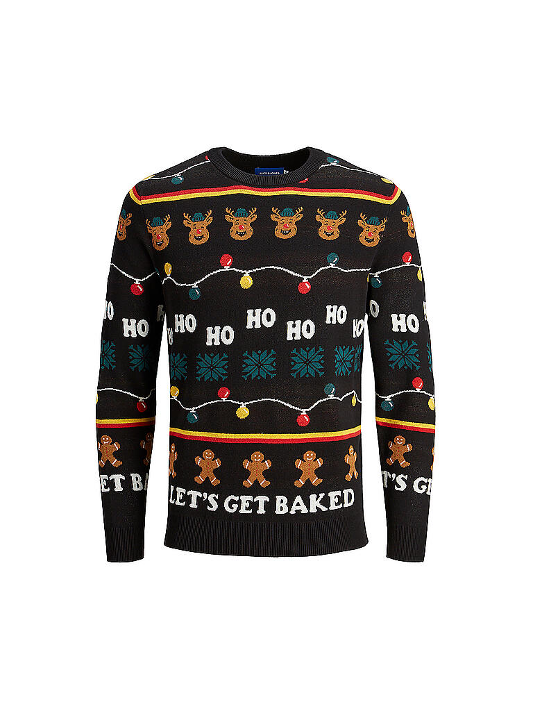 JACK & JONES | Jungen XMAS Pullover " JORDEER  " | schwarz