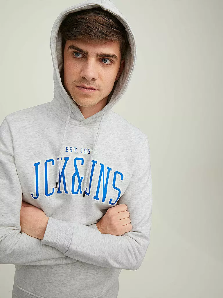 JACK & JONES | Kapuzensweater - Hoodie JJCEMB | weiss